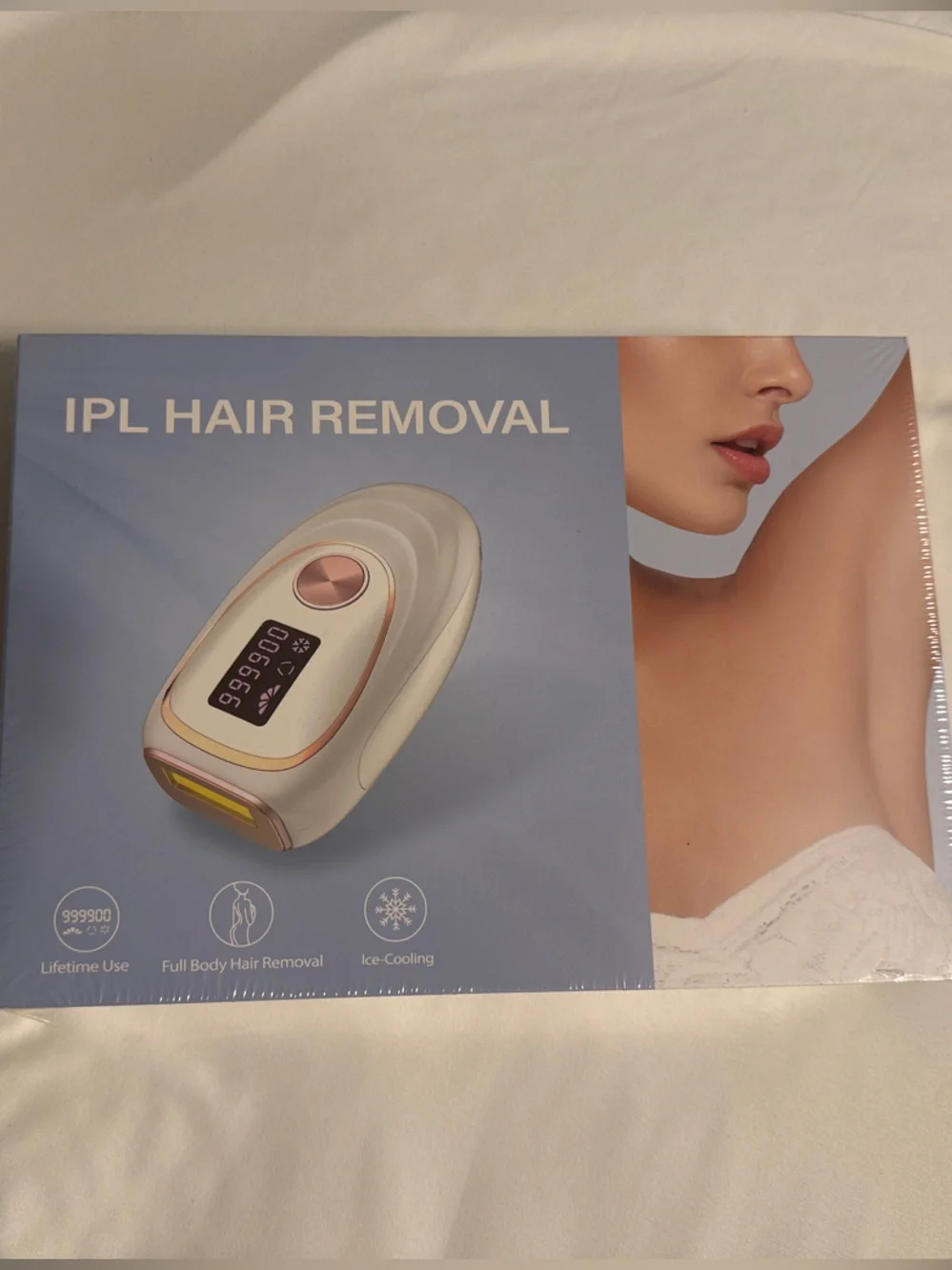 IPL Hair Removal Device for Women - White & Rose Gold